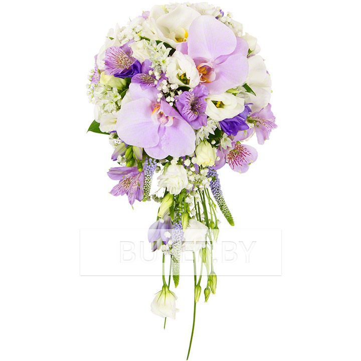 Букет невесты "Фиолетовая нежность"