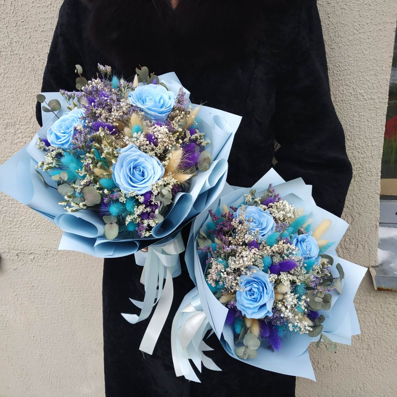 Зимний букет из сухоцветов